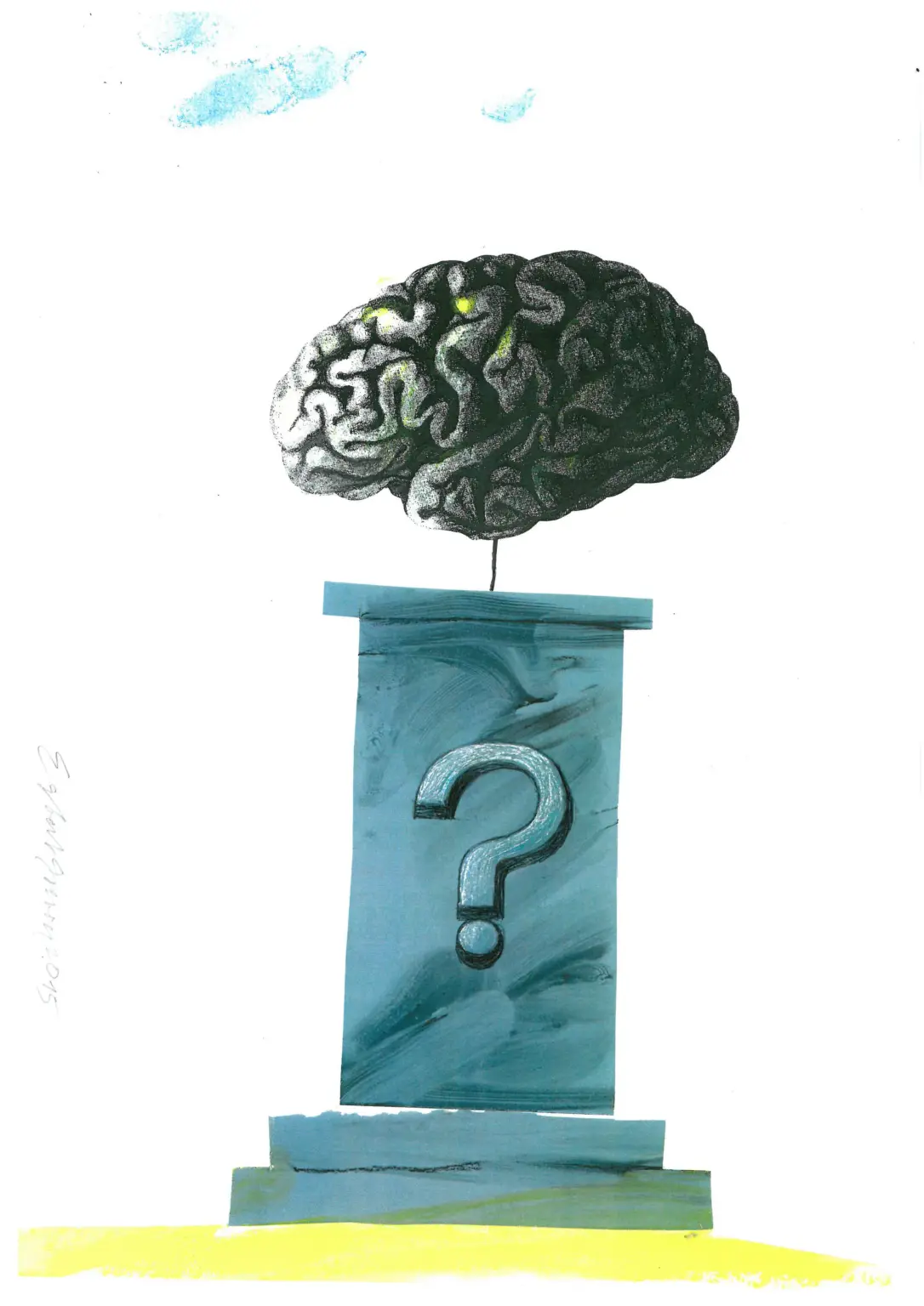 neuropraxis Weilheim Gehirn auf Podest
